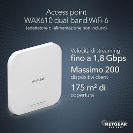 NETGEAR  Wireless WAX610 - WiFi 6 dual-band AX180