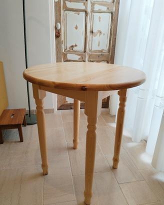 Tavolo in pino massello 70 cm diametro 