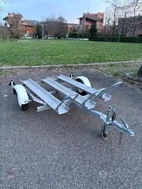 Carrello moto/bici portata 600kg con ribaltina