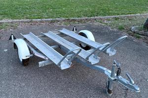 Carrello moto/bici portata 600kg con ribaltina