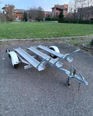 Carrello moto/bici portata 600kg con ribaltina
