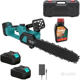 MOTOSEGA PROFESSIONALE A DOPPIA BATTERIA 48V DA 12