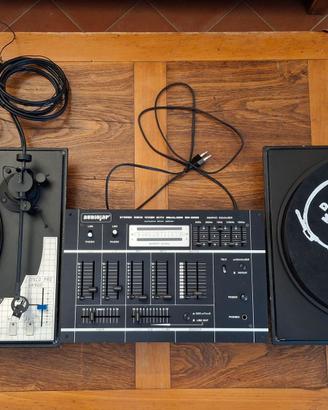 giradischi vinile dj + mixer