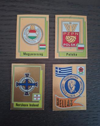 4 scudetti Album figurine Euro 80 Panini nuovi