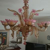 SPLENDIDO Lampadario Murano originale 8 luci