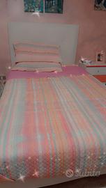 letto piazza e mezza colore bianco