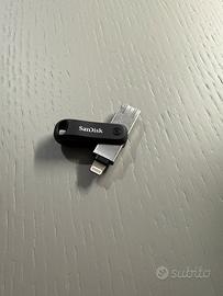 SanDisk 64GB Flash Drive con usb 3.0 e lightning