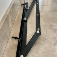 Kit Alza Rete Letto Regolabile In Metallo