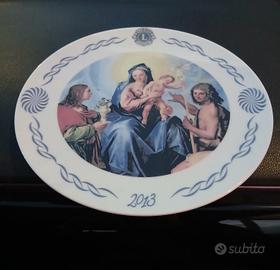 Piatto Figura Sacra Madonna c/Bambino  Sorrento 