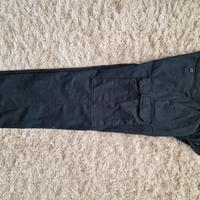 Pantaloni Cargo tasche laterale altezza caviglia