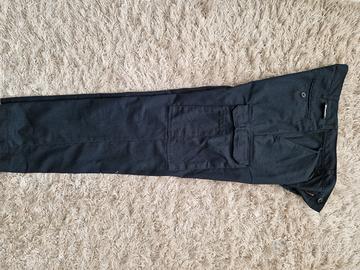 Pantaloni Cargo tasche laterale altezza caviglia