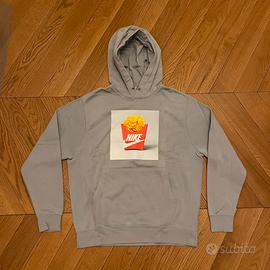 Felpa Nike grigia con stampa