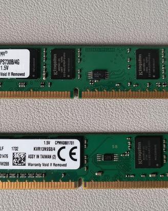 DDR3 KINGSTON 2X4GB 1333MHz