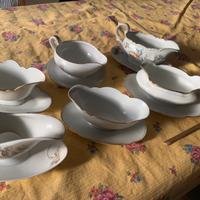 Salsiere di varie forme e decorazioni