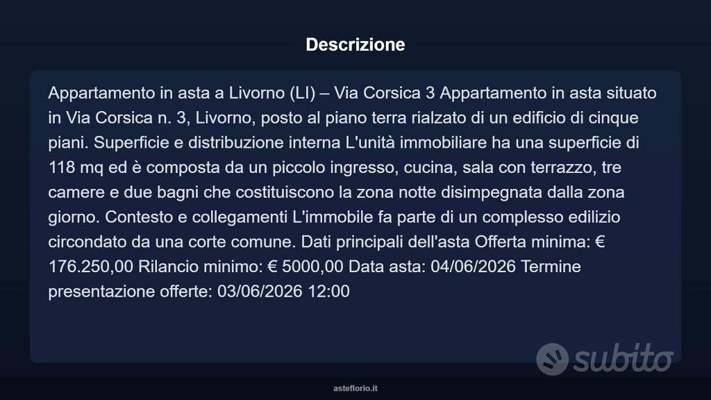 Appartamento – Livorno, Borgo San Jacopo, Consiglio di Zona 3 - Vista 5