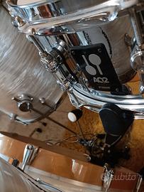 Rullante Sonor AQ2 in acciaio cromato+Evans