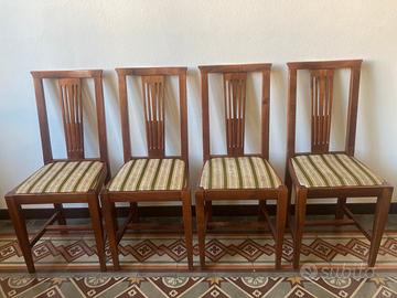 4 eleganti sedie per sala da pranzo