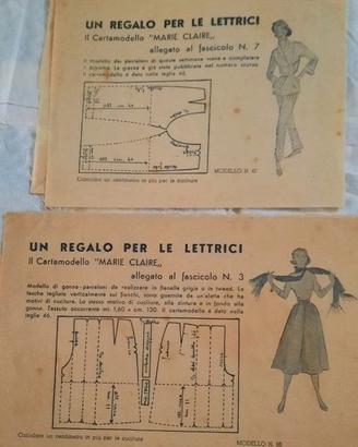 Cartamodelli anni '50