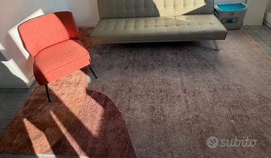 Tappeto Grande Design Astratto Rosa Mauve