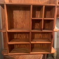 Libreria anni 50 pino rosso