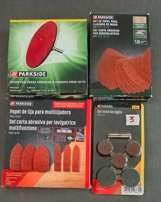 set materiali abrasivi 