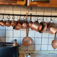 Utensili da cucina in rame 