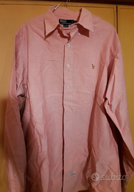 Camicia Uomo Ralph Lauren originale. Colore rosa