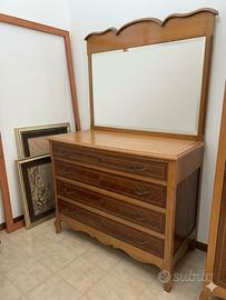 Camera da Letto Vintage in Legno Pregiato '50/'60