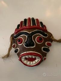 Maschera tribale in argilla, forse sud americana