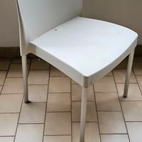 sedie in resina bianche