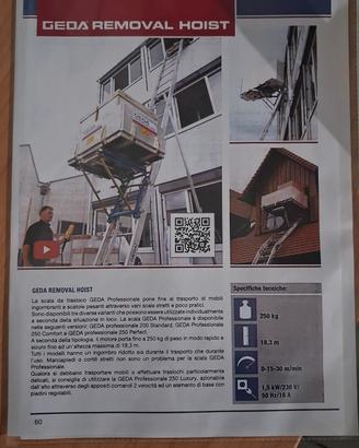 scala allungabile per traslochi 250 kg 