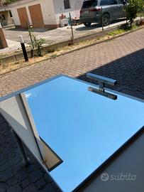 Specchio orizzontale con lampada