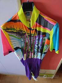 tutina ciclismo uomo Santini tg XXL 54 italiana