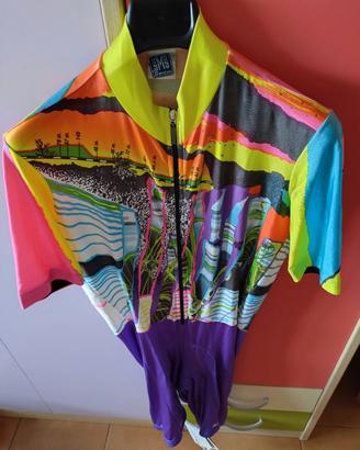 tutina ciclismo uomo Santini tg XXL 54 italiana