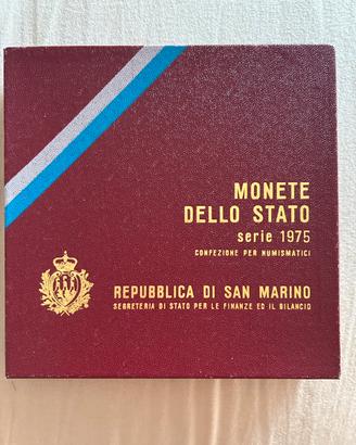 1975 - SAN MARINO - Serie 8 monete con la 500 lire