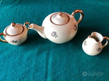 SET TEIERA LATTIERA ZUCCHERIERA VINTAGE-UMBRIA.