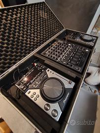 Pioneer Cdj400+mixer+case tutto incluso