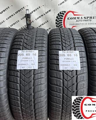 4 PNEUMATICI 205/65 R16 PIRELLI INVERNALI 75%