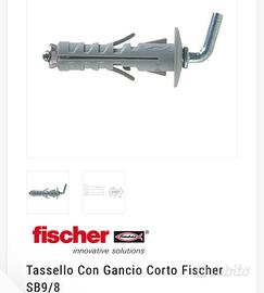 Tassello con gancio corto fischer sb9/8