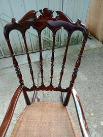 sedia a dondolo chiavarina 