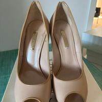 Décolleté Casadei oroginale in pelle, Sweet nude