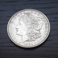 ARGENTO dollaro USA MORGAN 1921  frattura _LEGGI