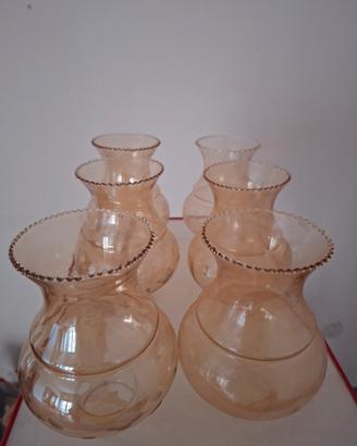 Bocce ricambi in vetro fume' lampadario