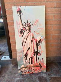 Quadro con stampa statua libertà NY