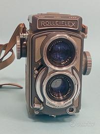 Rollei Rolleiflex Grey Baby, vintage TLR 4x4 camer
