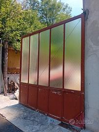 cancello portone a vetri