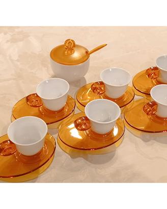 Set di 6 tazzine da caffè con zuccheriera