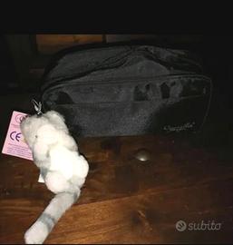 Beauty Case/Borsello CAMOMILLA nero,adatto sia Don