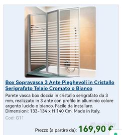 Pannelli vasca da bagno 