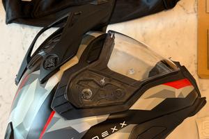 Casco integrale Nexx x.wed3 grigio rosso opaco